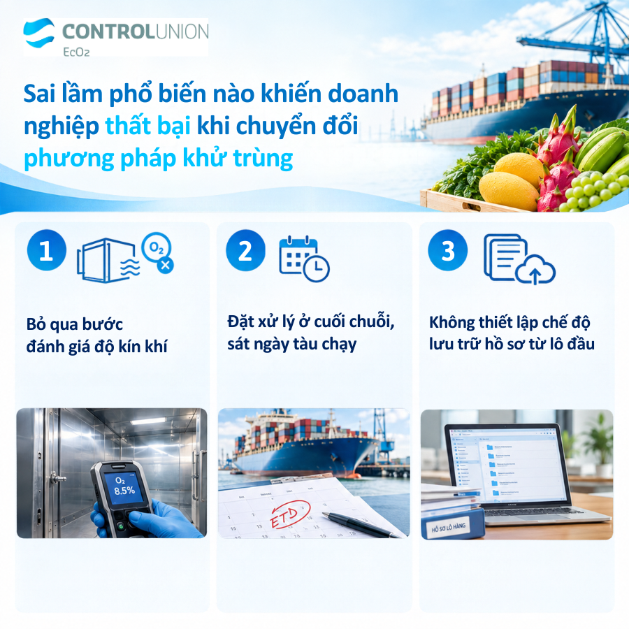 Sai lầm khi chuyển đổi sang phương pháp khử trùng